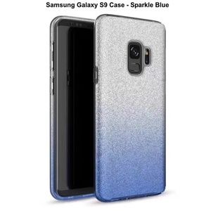 Samsung Galaxy S9 Phone Case - Sparkle Blue/Grey
